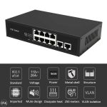 POE SWITCH 8 PORT +2