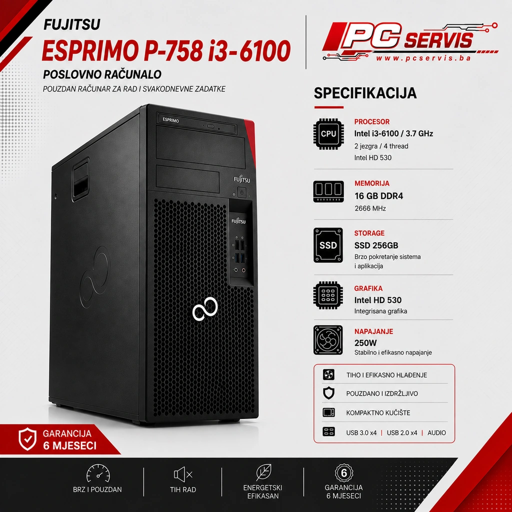 Fujitsu_Esprimo_P758_i3-6100_16GB_1024x1024 Fujitsu Esprimo P-758 i3-6100 - Image 1
