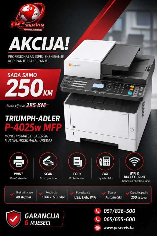 TRIUMPH ADLER P-4025w MFP